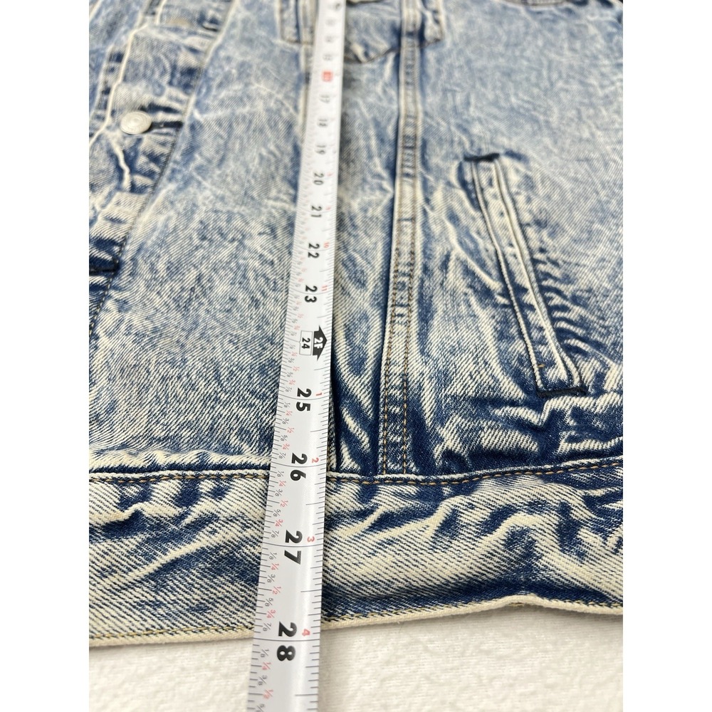 Levis Denim Jean Jacket Men XXL Light Blue Trucker Button Up Red Tab S40116 NWOT - Picture 7 of 9